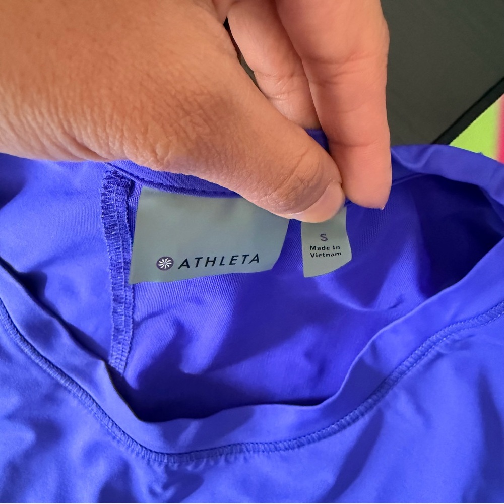 Athleta Electric Blue/Purple Sleeveless Tank Top - Picture 8 of 12